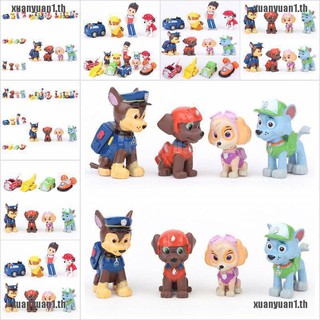 【xuanyuan1】ฟิกเกอร์ Nickelodeon Paw Patrol ขนาดเล็ก ของเล่นสําหรับเด็ก 12 ชิ้น