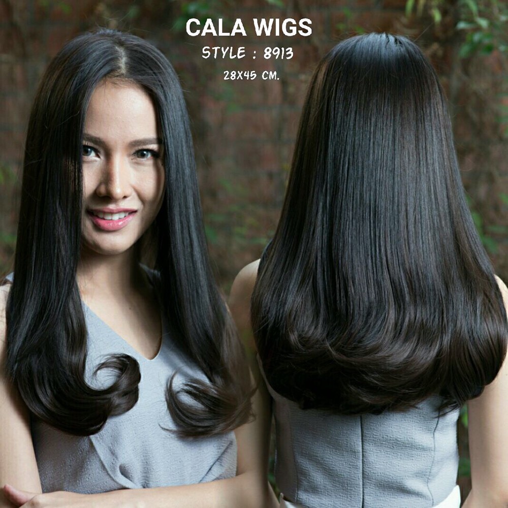 แฮร์พีช❤️hairpiece calawigs รหัส8913 กว้าง28cmยาว45cm ชิ้นหนาพิเศษไหมด้านเหมือนผมจริง พร้อมส่งในไทย - รูปที่ 2
