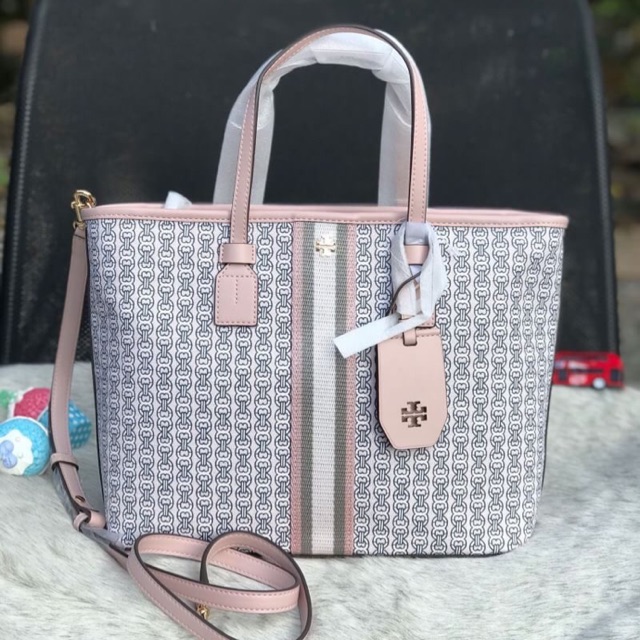 TORY BURCH GEMINI LINK CANVAS SMALL