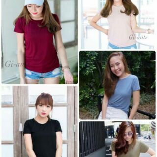 เสื้อคอกลม t shop ทรงสวย ชนshop