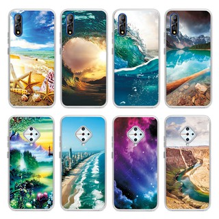 View VIVO S1/ S1 Pro เคส case Soft TPU เคสซิลิโคนอ่อนนุ่ม Cover Transparent Painting Phone Cover