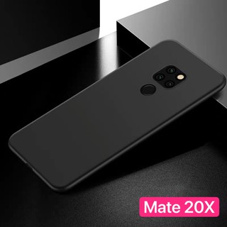 Case TPU เคสหัวเว่ย Huawei Mate 20 X เคสซิลิโคน เคสนิ่ม สวยและบางมาก เคสสีดํา เคสมือถือ สินค้าพร้อมส่ง