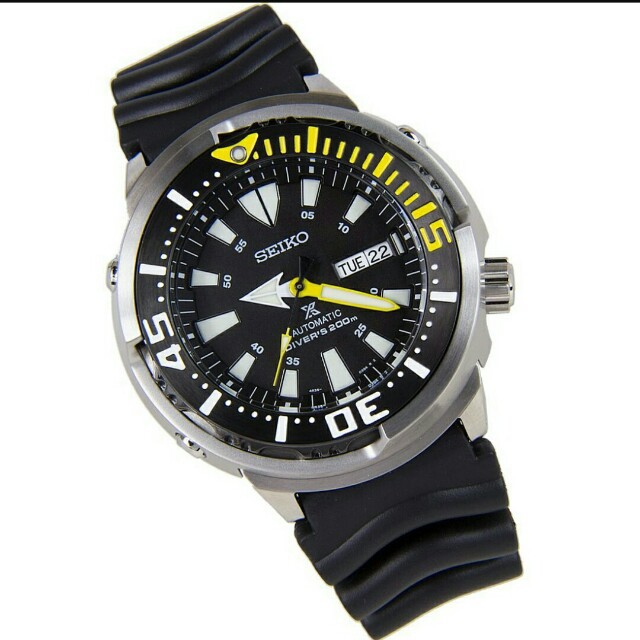 นาฬิกา Seiko Prospex Monster Baby Tuna เหลือง/ดำ สายยาง SRP639K1/SRP639