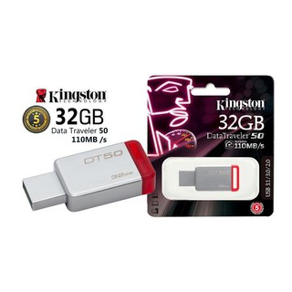 Kingston Original แฟลชไดร์ฟ High-speed 32GB Data Traveler DT50 USB 3.0 / 3.1 ของแท้ประกันศูนย์ Synnex