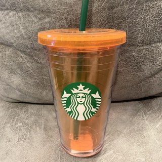 Starbucks Orange Cold Cup 16oz