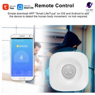 สมาร์ท PIR Motion Sensor WiFi อินฟราเรดนาฬิกาปลุกเครื่องตรวจจับระบบเตือนภัยไร้สาย