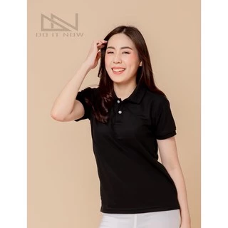 เสื้อโปโลแขนจั๊ม 🔥สีดำ🔥 (หญิง) By Doitnow สินค้าคุณภาพ จากแห่งผลิตโดยตรง!!