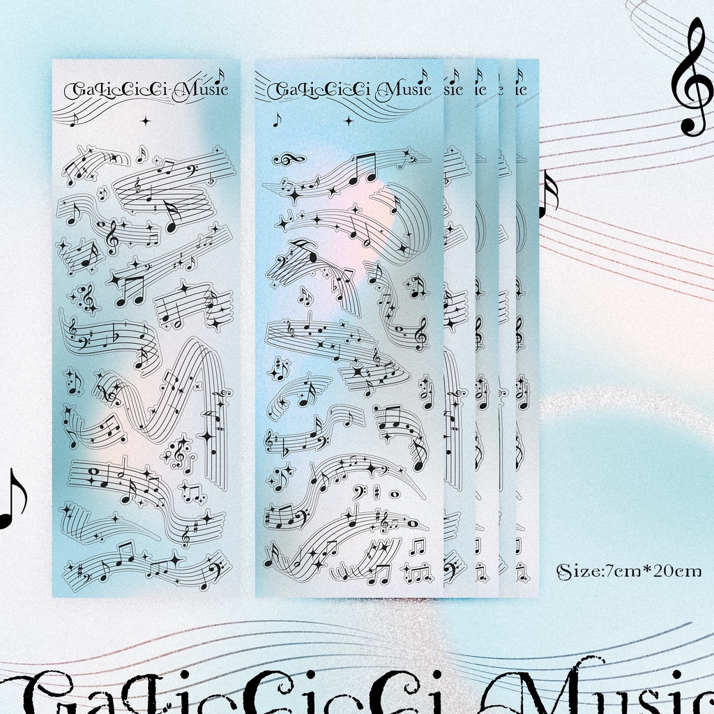 Galicici สติกเกอร์ซีรีส์คะแนน ของแท้ One / Hot Silver Series / Goo Card วัสดุตกแต่ง DIY