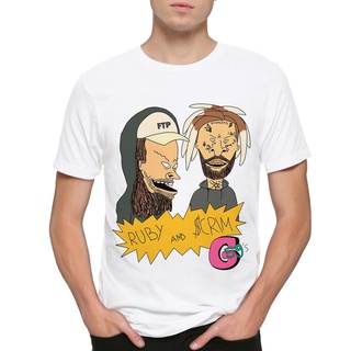 Suicide Cartoon Mashup, Sucicide G59 เสื้อยืดลําลองแฟชั่นสําหรับผู้ชายผ้าฝ้ายแขนสั้นคอกลมพิมพ์ลาย