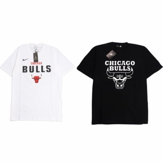 Nike Chicago Bull เสื้อเชิ้ต สีดํา และสีขาว