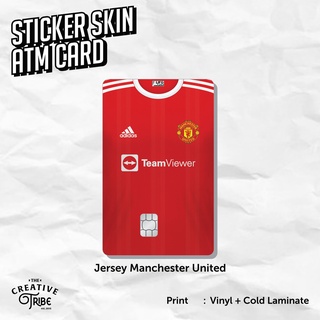 สติกเกอร์ไวนิล ลาย Manchester United ATM Debit Credit Emoney สําหรับติดตกแต่ง