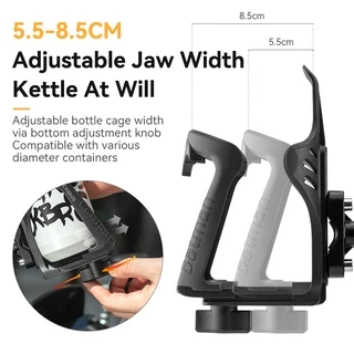 【TH Delivery】ROCKBROS ที่ใส่ขวดน้ำแบบพกพา 360 °ปรับได้สำหรับรถจักรยานยนต์และอุปกรณ์เสริมจักรยานยนต์ที่ใส่ถ้วยหมุนได้
