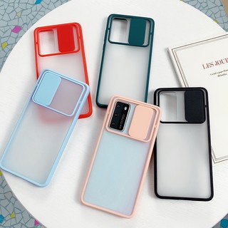 เคสโทรศัพท์ ป้องกัน แบบดัน ดึง ชนิดใส สีแคนดี้ เคสกันกระแทก สำหรับ Samsung Galaxy A50 A50S A30S A30 A20 A01 A11 M11 A31 M31