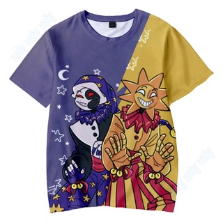 เสื้อยืดแขนสั้น พิมพ์ลาย Sundrop FNAF สําหรับเด็กผู้ชาย และเด็กผู้หญิง