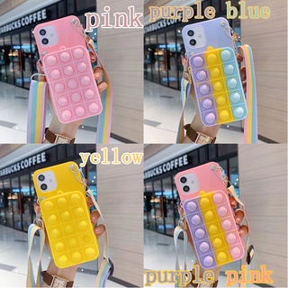 OPPO Realme C17 7i C12 C15 GT Neo2 6 6i XT X2 Realme6 Realme3 pro F1plus R9 plus เคสโทรศัพท์ Silicone case TPU Soft Cover Anti-fall Cute Cartoon color Coin Purse 3D Decompression artifact Doudou เคสป้องกัน