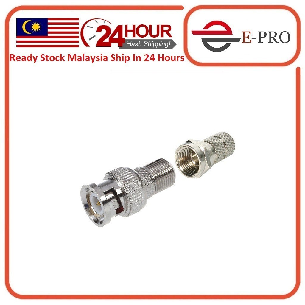 F Connector ชาย/หญิงประเภท BNC RG59/RG6 Coaxial Connector สําหรับกล้องวงจรปิดทีวี ASTRO BNC ASTRO CO