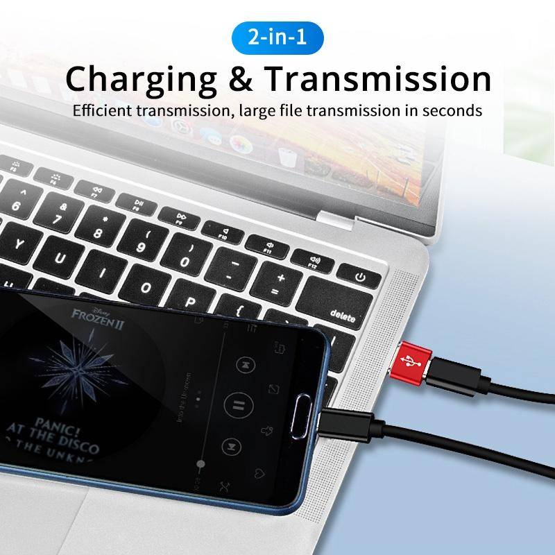 อะแดปเตอร์แปลงข้อมูล USB 3.0 เป็น USB C ตัวผู้ เป็น Type-C ตัวเมีย OTG OTG