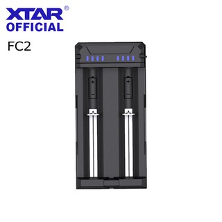 Xtar ที่ชาร์จแบตเตอรี่อัจฉริยะ 2 ช่อง สําหรับ AAA AA FC2 Li-ion NiMH NiCD 21700 18650