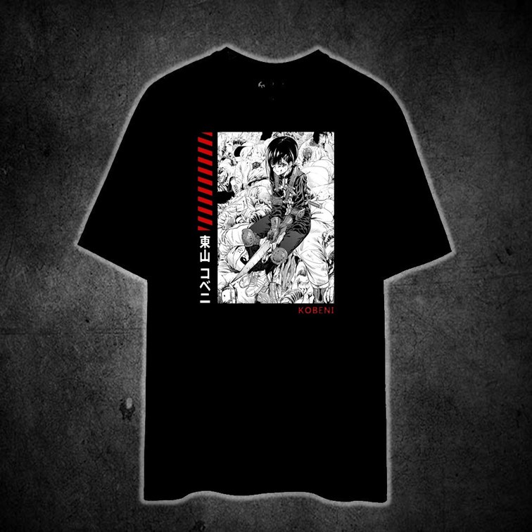 KOBENI HIGASHIYAMA เสื้อยืดพิมพ์ลาย unisex ผ้าฝ้าย 100%
