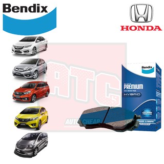 Bendix ผ้าเบรค honda jazz city ทุกรุ่น freed brio mobilio ฮอนด้า แจ๊ส ซิตี้ ฟรีด บริโอ้ โมบิลิโอ Ultra Premium