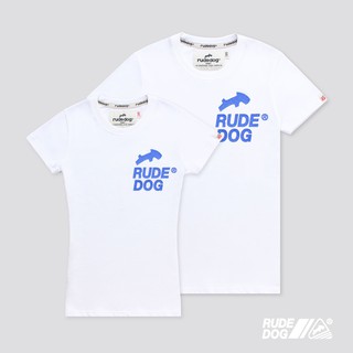 Rudedog เสื้อยืด รุ่น 2LINE หลากสี คอกลม ลายสกรีน ผ้าฝ้าย cotton นุ่มนุ่ม ไซส์ M L