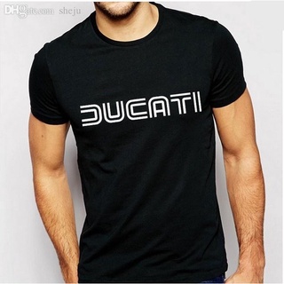 Xs-6Xl [เสื้อกีฬาและทนทาน] Ducati เสื้อคอกลมผ้าฝ้ายแท้เสื้อฮาโลวีนของขวัญ