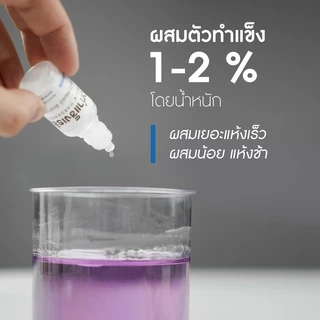เรซิ่นหล่อทั่วไป - น้ำยาเรซิ่น สำหรับงานหล่อ ผสมสีหรือสารเพิ่มเนื้อได้ แห้งเร็ว แข็งแล้ว ขัด แต่ง เจาะ ทำสีได้ [R-200-1]