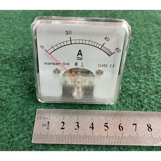 แอมมิเตอร์ เครื่องวัดกระแสไฟ วัดกระแสสลับ แบบเข็ม Analog 1-60 A