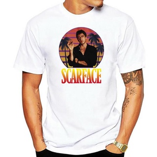 เสื้อยืดคอกลม ผ้าฝ้าย พิมพ์ลายภาพยนตร์ Scarface AL PACINO สีดํา แฟชั่นฤดูร้อน สําหรับผู้ชาย ไซซ์ SM 5XLS-5XL