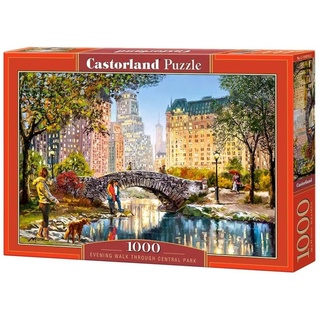 จิ๊กซอว์ Castorland - Evening Walk Through Central Park  1000 piece  (ของแท้  มีสินค้าพร้อมส่ง)