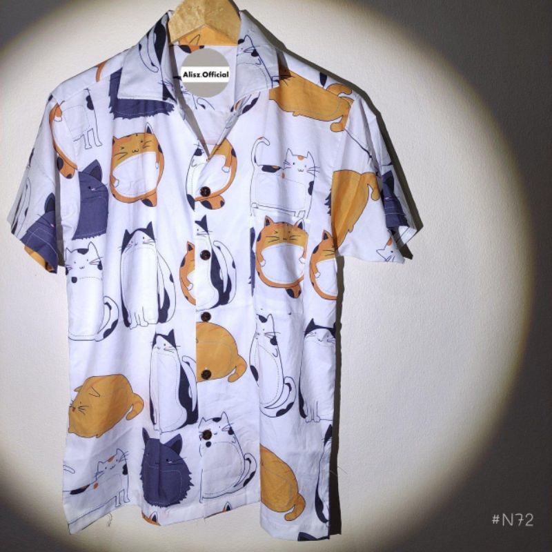 เสื้อเชิ้ต ฮาวาย ผ้าใส่สบาย N71 - N75