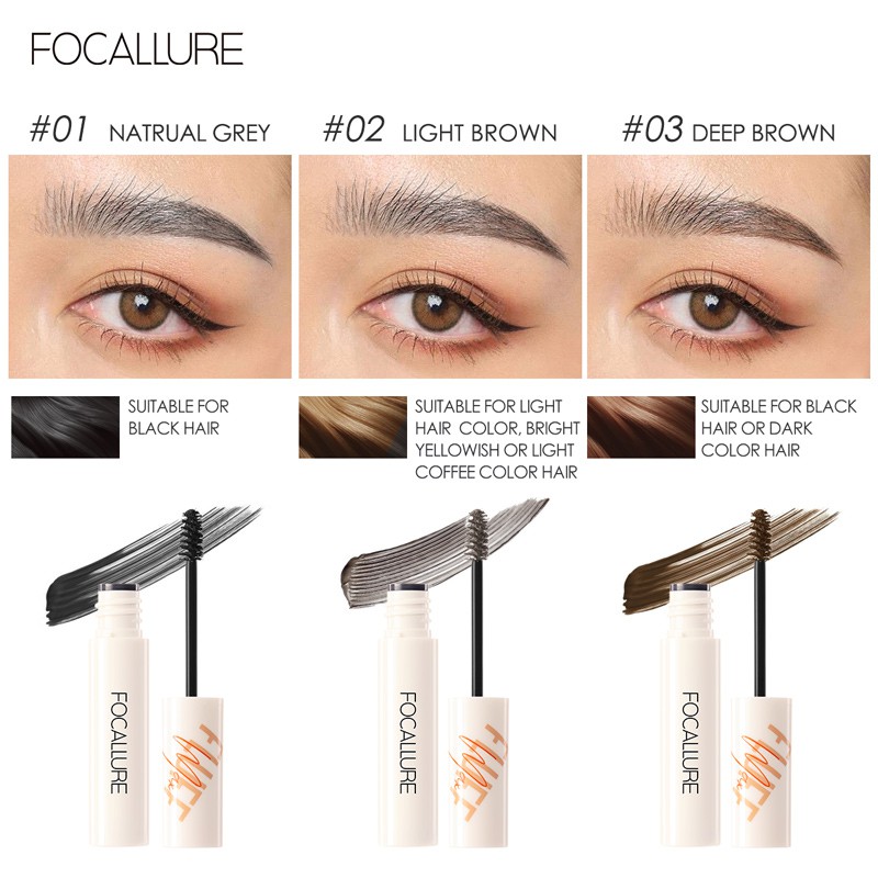 Focallure มาสคาร่าปัดคิ้ว กันน้ำ กันเหงื่อ กันมัน ติดทนนาน มี 4 สี - รูปที่ 3