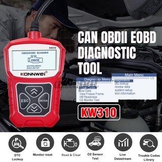 เครื่องสแกนวินิจฉัยยานยนต์ Conway KW310 OBD2 สําหรับการสังเกตอัตโนมัติ