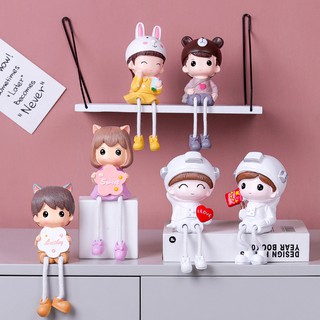 ตุ๊กตาเรซิ่น รูปการ์ตูนสัตว์น่ารัก แบบสร้างสรรค์ สําหรับแขวนตกแต่งห้องนั่งเล่น ตู้ทีวี
