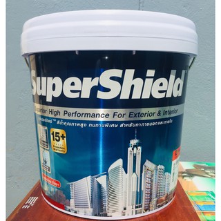 สีน้ำซุปเปอร์ชิลด์ 9 ลิตร จากทีโอเอ TOA Supershield ชนิดเนียน เช็ดล้างได้ ขนาด 9 ลิตร ***ของใหม่ เพิ่งเข้าเลยค่า ***