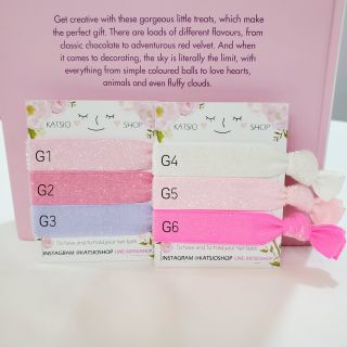 Hairties กลิตเตอร์ G1-6 ยางมัดผมนำเข้าจาก USA