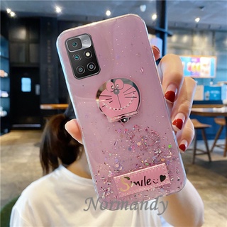 เคสโทรศัพท์ In Stock Casing Xiaomi Redmi 10 / Note 10 5G 4G 10S Note10 Pro Glitter Starry Sky Cartoon Doraemon Phone Case Tpu Soft Back Cover เคส