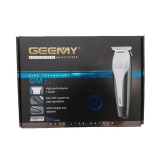 Geemy professional hair clipper ปัตตาเลียนตัดแต่งทรงผมไร้สาย รุุ่น GM-827