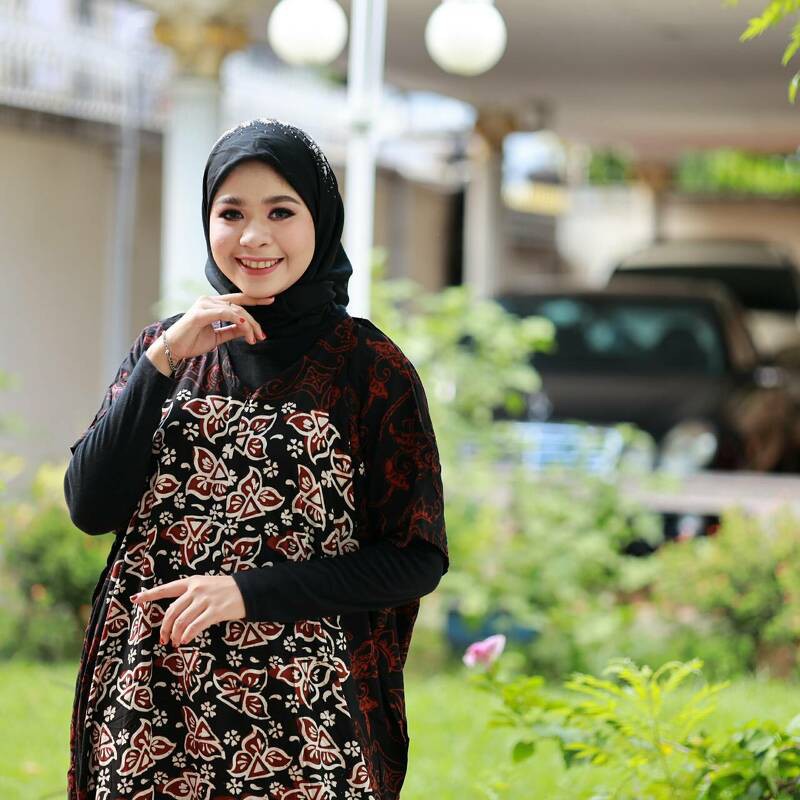 ชุดนอนบารามอินโดแท้ ทรงค้างคาว คอซิป ผ้าบาติก รุ่นNDD23