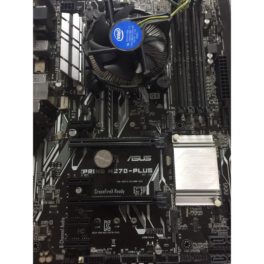 ASUS PRIME H270-PLUS LGA 1151 ใส่เจน 6-7 + CPU G4400 กล่อง + ประกัน Synnex ถึง 01-06-2020