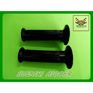 SUZUKI A100SR HANDLE GRIP RUBBER "BLACK" // ปลอกมือ ปลอกแฮนด์ สีดำ สินค้าคุณภาพดี