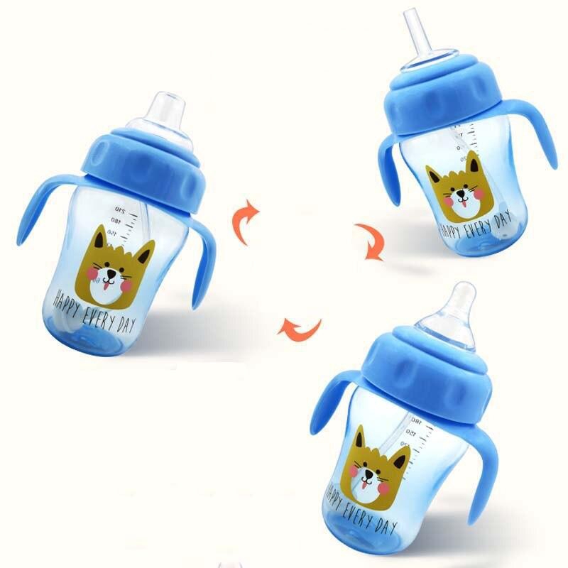 3 in 1 ขวดนม แก้วหัดดื่ม​ ฝึกดูด เลิกจุก นอน/นั่งดูด หลอดเด้งกันสำลัก​ - รูปที่ 2