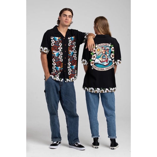 ❤️‍🔥มือ1❤️‍🔥MAMBO ‘SURF-CULTURAL' LOUD SHIRT