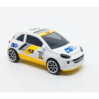 Majorette OPEL ADAM - R2 Racing no.33 - Yellow Base - White Color /Wheels 8SW /scale 1/55 (3 inches) no Package