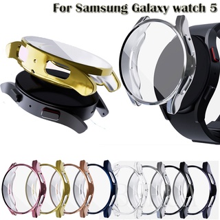 เคสป้องกันหน้าจอ สําหรับ Samsung Galaxy Watch 5 44 มม. 40 มม. ฝาครอบป้องกันเต็มรูปแบบ กันกระแทก บางเฉียบ TPU เคสใส ขายดี