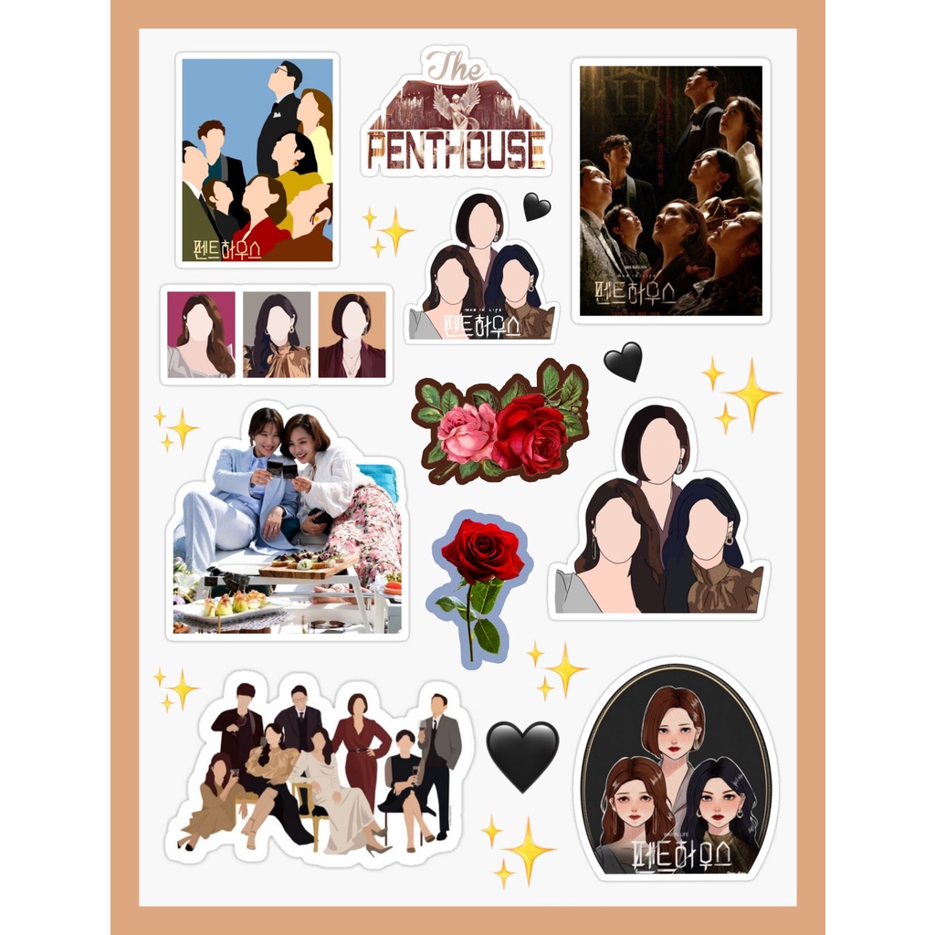 Hosplay Vincenzo Kdrama penthouse Sticker - Korean Drama penthouse - สติ๊กเกอร์โรงพยาบาล Playlist