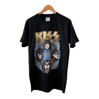 ค่าของเงินKS117 เสื้อยืดวงร็อค KISS คิส เสื้อวง เสื้อยืดคิส เสื้อวินเทจS-3XL