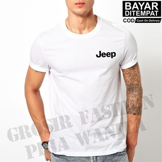 เสื้อยืดพิมพ์ลายโลโก้ Jeep ขนาดเล็ก