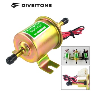 DIVEITONE ปั๊มติ๊ก ปั๊มเชื้อเพลิงน้ำมันแรงดัน สำหรับรถดีเซลและเบนซิน 12V-24V HEP-02A