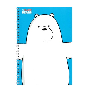 We Bare Bears สมุดริมห่วงB5 70แกรมคละลาย(70แผ่น)   WBB2005